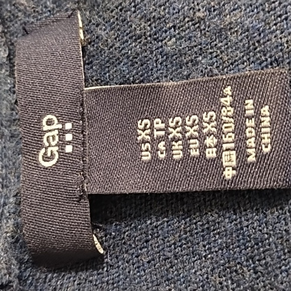 Navy Blue Open Front Cardigan 100k% Cotton with 1/2 Sleeves and Relaxed Fit - Picture 5 of 8